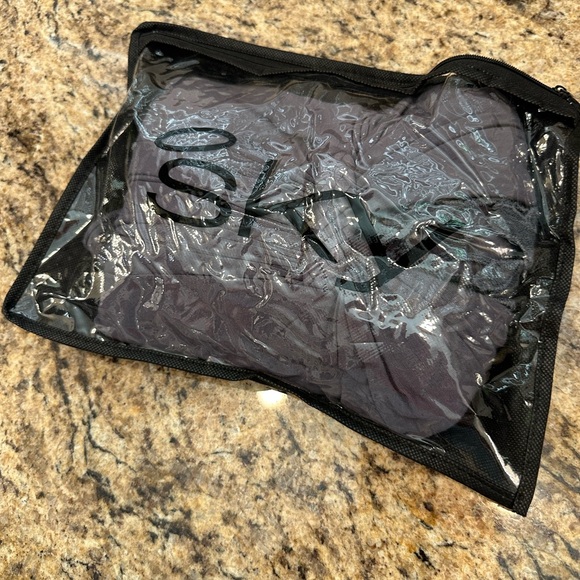 NWOT Sky Plunge Neck Mini Dress with Crochet Lace Back, size L - Picture 7 of 7